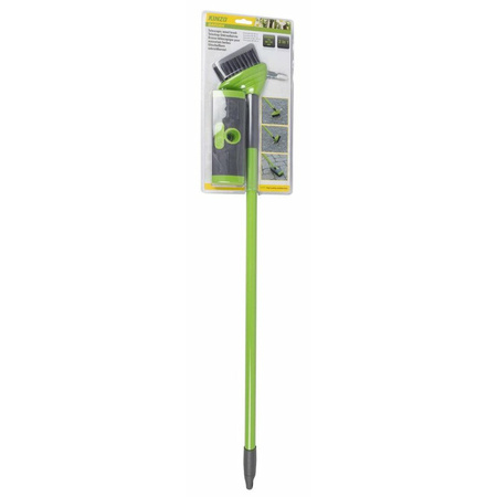 Kinzo 3-in-1 Weed Brush - Weed Scraper with Telescopic Handle - Broom